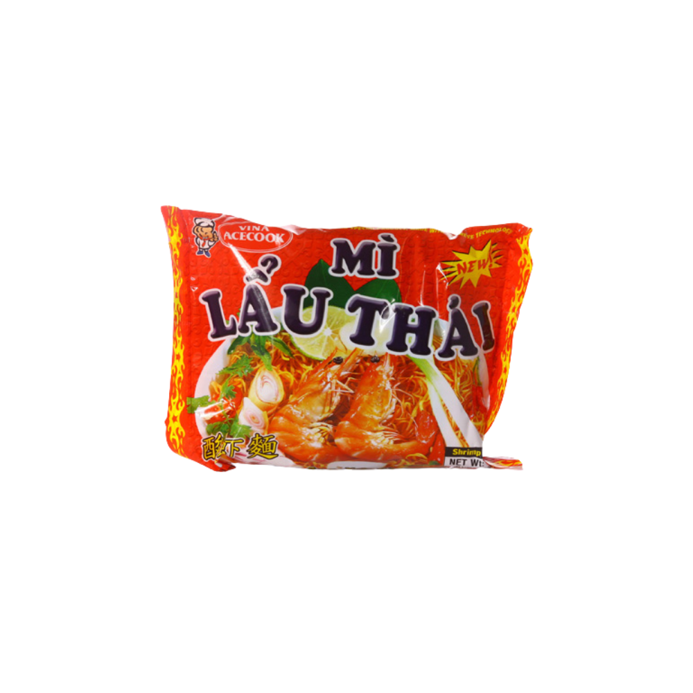 Vina Acecook Mi Lau Thai Instant Noodles Shrimp Flavor 83g