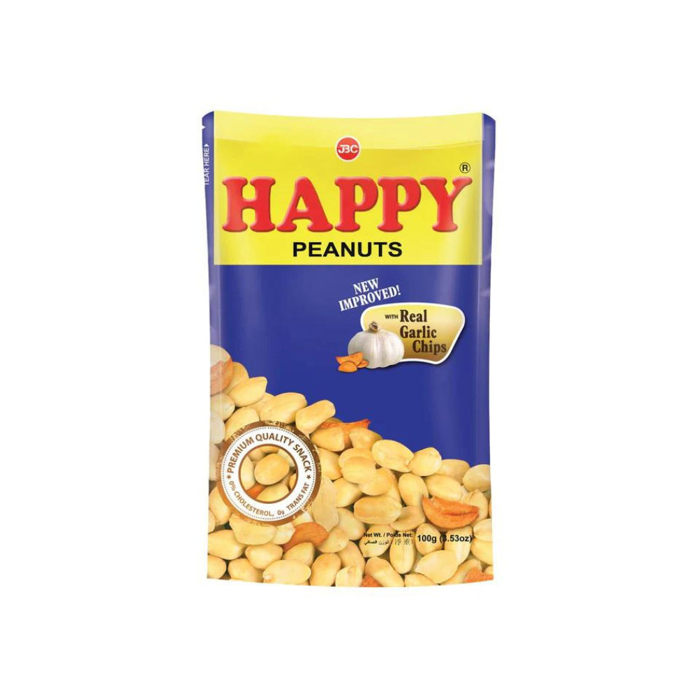 Happy Peanuts with Real Garlic 100g